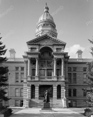State Caitol Building Cheyenne Wyoming Vintage 8x10 Reprint Of Old Photo - Photoseeum