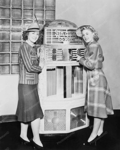 AMI Singing Towers Jukebox Beautiful Models Vintage 8x10 Reprint Of Old Photo 1 - Photoseeum