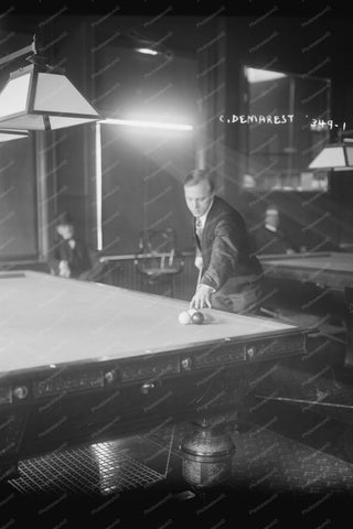 Champ Billiards Player C Demarest 1910s 4x6 Reprint Of Old Photo - Photoseeum