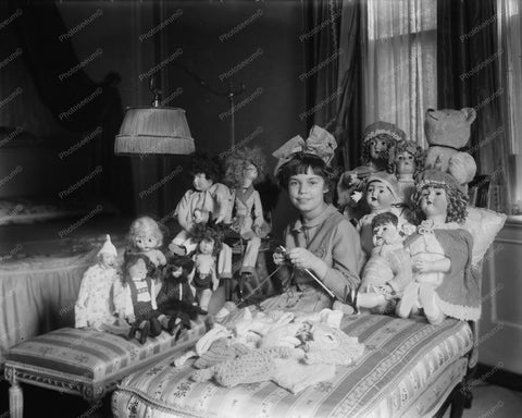 Victorian Girl With Her Doll Collection 8x10 Reprint Of Old Photo - Photoseeum