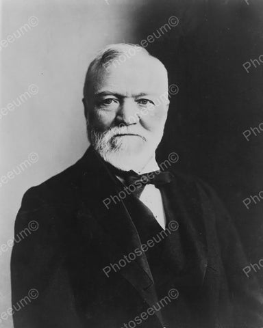 Andrew Carnegie Distinguished Portrait  Vintage 1930s Reprint 8x10 Old Photo - Photoseeum