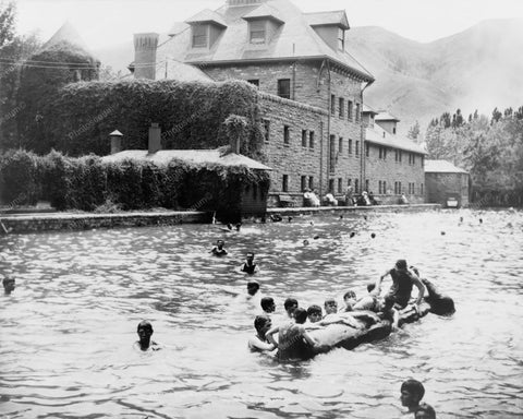 Pool Scene At Glenwood Springs 1900s 8x10 Reprint Of Old Photo - Photoseeum