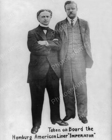 Houdini U.S. President Roosevelt 1900s 8x10 Reprint Of Old Photo - Photoseeum