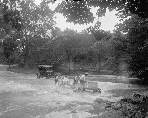 Soap Box Derby Cars In Water 1924 Vintage 8x10 Reprint Of Old Photo - Photoseeum