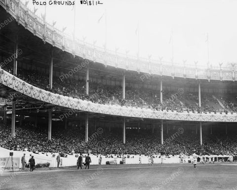 1st World Series Game Polo Grounds NY 1912 Vintage 8x10 Reprint Of Old Photo - Photoseeum