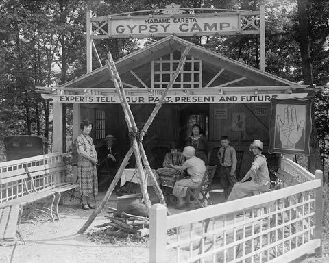 Glen Echo Madame Careta Gypsy Camp Vintage 1920s Reprint Of Old Photo - Photoseeum