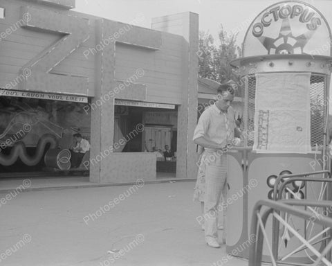 Octopus Ride Ohio 1938 Vintage 8x10 Reprint Of Old Photo - Photoseeum