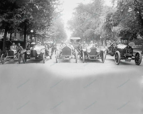 Cars Line Up For Race 1920s Vintage 8x10 Reprint Of Old Photo - Photoseeum