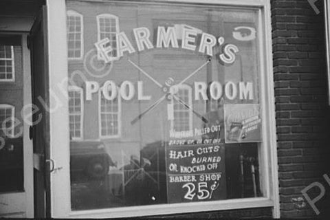 Farmer's Pool Room North Carolina 1930s 4x6 Reprint Of Old Photo - Photoseeum