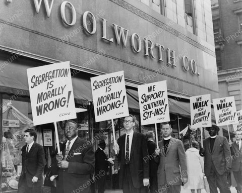 Demonstration FW Woolworth Store New York City Vintage 8x10 Reprint Of Old Photo - Photoseeum