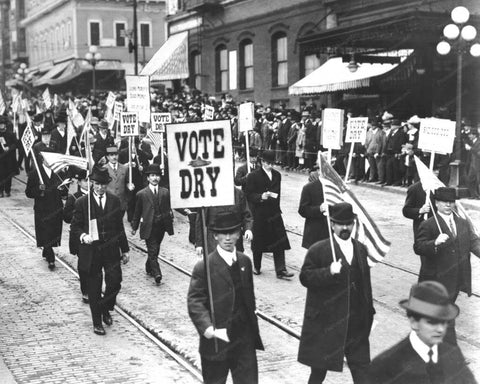 Vote Dry Prohibition March Vintage 8x10 Reprint Of Old Photo - Photoseeum