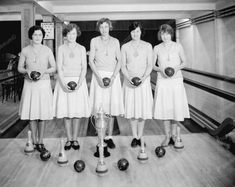 Bowling Team 1931 Vintage 8x10 Reprint Of Old Photo - Photoseeum