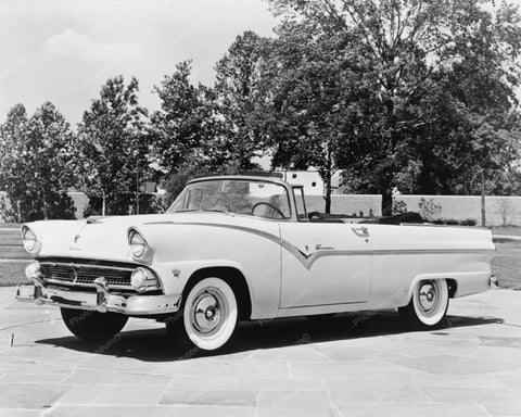 Ford 1955 Fairlane Convertible Auto 8 x10 Old Photo - Photoseeum