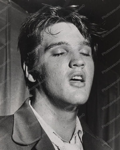 Elvis Presley Close Up 1950s 8x10 Reprint Of Old Photo - Photoseeum