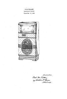 USA Patent Fuller 50  Wurlitzer Jukebox 1930's Drawings - Photoseeum
