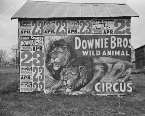 Downie Bros Circus Billboard Vintage 8x10 Reprint Of Old Photo - Photoseeum