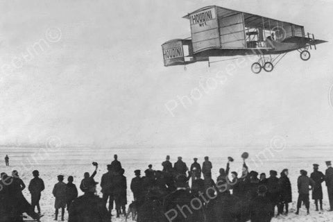 Antique Houdini Airplane Soars! 1900s 4x6 Reprint Of Old Photo - Photoseeum