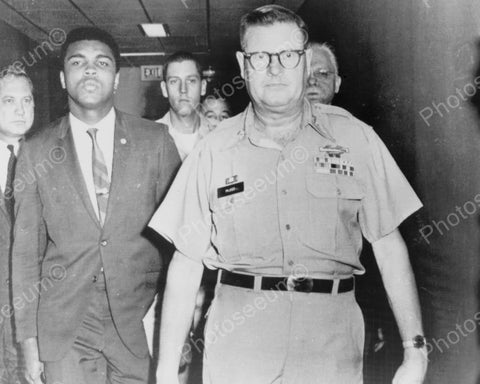 Muhammad Ali Refuses Army Induction 8x10 Reprint Of Old Photo - Photoseeum