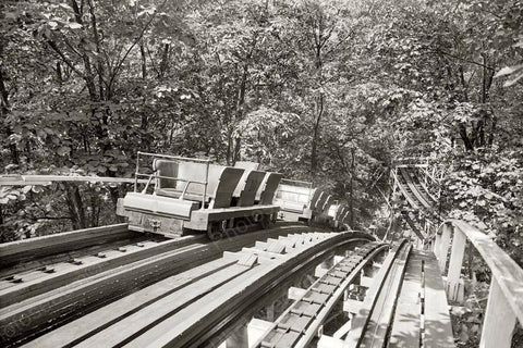 Glen Echo Roller Coaster Top View 1910s 4x6 Reprint Of Old Photo - Photoseeum