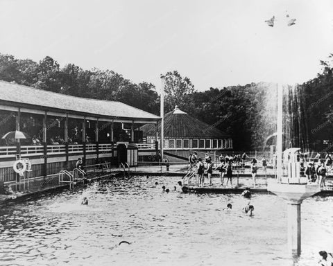 Glen Echo Main Pool & Grand Stand 8x10 Reprint Of Old Photo - Photoseeum