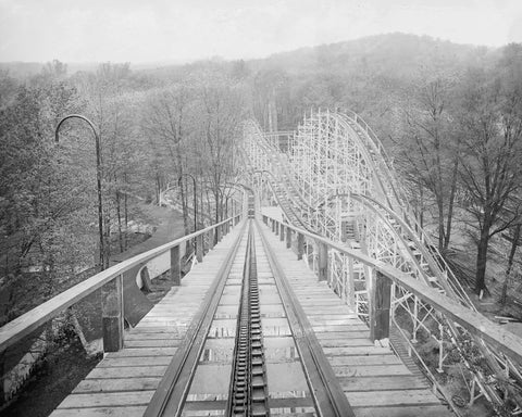 Glen Echo Roller Coaster View From Top! 8x10 Reprint Of Old Photo - Photoseeum