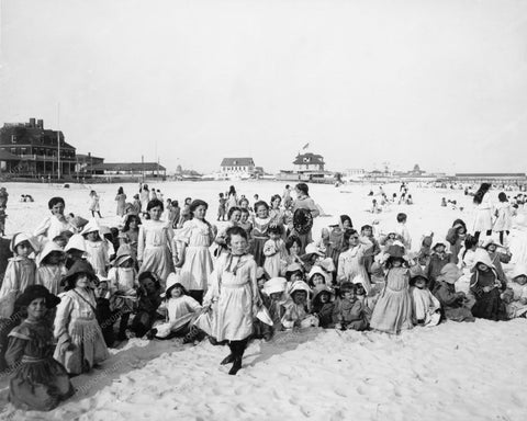 Girls Pose Long Island Beach NY 1920s 8x10 Reprint Of Old  Photo - Photoseeum