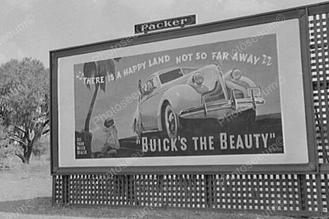 Buick's The Beauty Billboard 1900s 4x6 Reprint Of Old Photo - Photoseeum