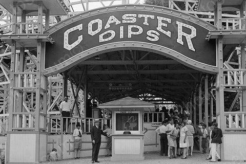 Glen Echo Roller Coaster Entrance 1920s 4x6 Reprint Of Old Photo - Photoseeum