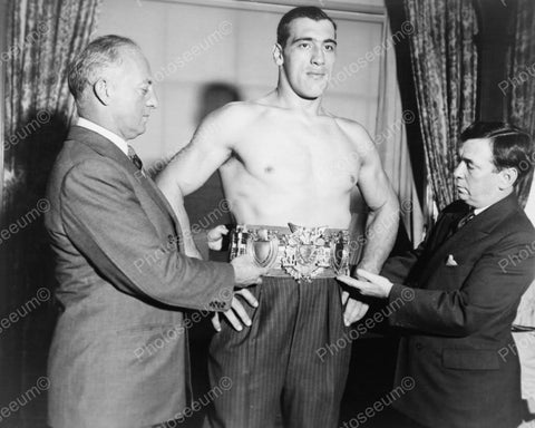 Worlds Heavy Weight Boxing Champion wBelt 1933 Vintage 8x10 Reprint Of Old Photo - Photoseeum