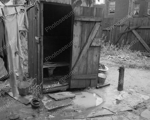 Old Fashioned Outhouse 8x10 Reprint Of Old Photo - Photoseeum