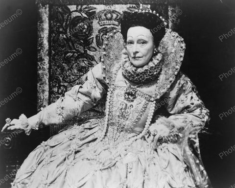 Eva Le Gallienne As Queen Elizabeth I Vintage 8x10 Reprint Of Old Photo - Photoseeum