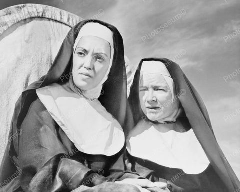 Two Nuns Staring Vintage 8x10 Reprint Of Old Photo - Photoseeum