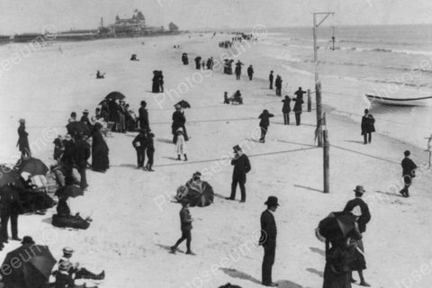 Coney Island By The Sea Scene 1880s 4x6 Reprint Of Old Photo - Photoseeum