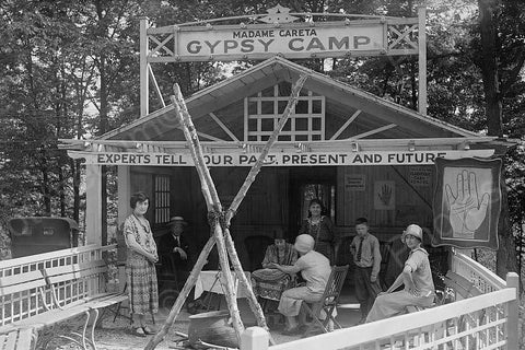 Glen Echo Madame Careta Gypsy Camp 1920s 4x6  Reprint Of Old Photo - Photoseeum