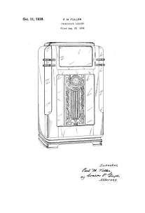 USA Patent Fuller 600 Wurlitzer Jukebox 1930's Drawings - Photoseeum