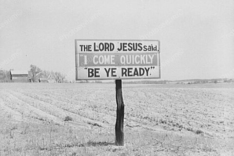 Religious Christian Jesus Sign 4x6 Reprint Of Old Photo - Photoseeum