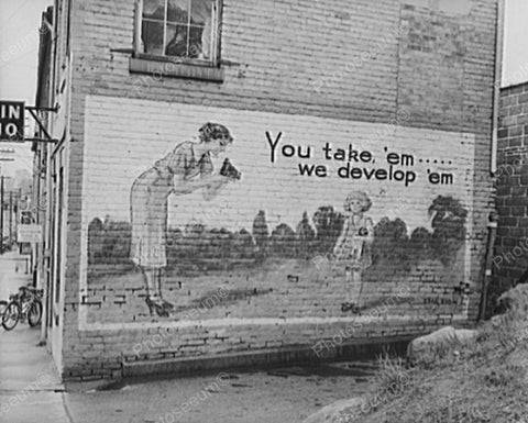 You Take Em We Develop Em Billboard 1938 Vintage 8x10 Reprint Of Old Photo - Photoseeum