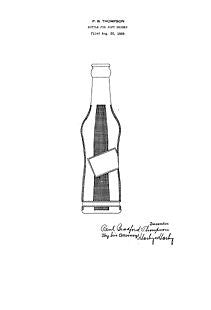 USA Patent Pepsi-Cola Bottle Hobbleskirt 1920s Drawings - Photoseeum