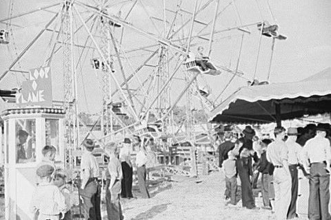 Florida State Fair Ferris Wheel 4x6 Reprint Of Old Photo 1930s - Photoseeum