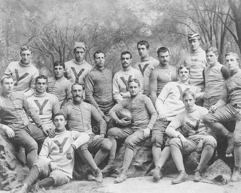 Yale Football Team 1887 Vintage 8x10 Reprint Of Old Photo - Photoseeum