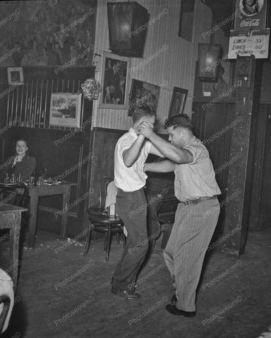 Man Teaching Younger Boy To Dance 1930's Reprint 8x10 Old Photo - Photoseeum