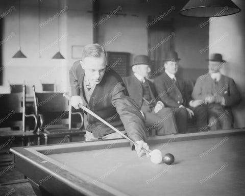 Champion Pool Player C Demarest 1910s 8x10 Reprint Of Old Photo - Photoseeum