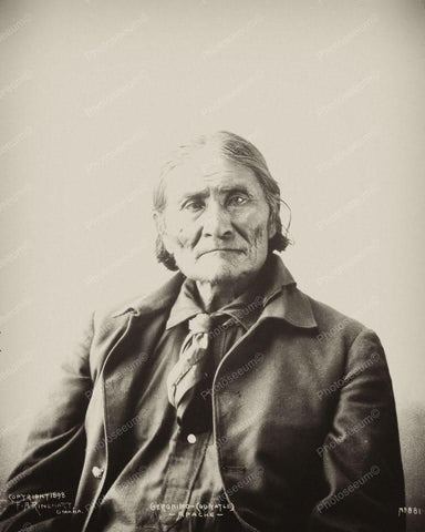 Geronimo Apache Indian Portrait 1890s 8x10 Reprint Of Old Photo - Photoseeum