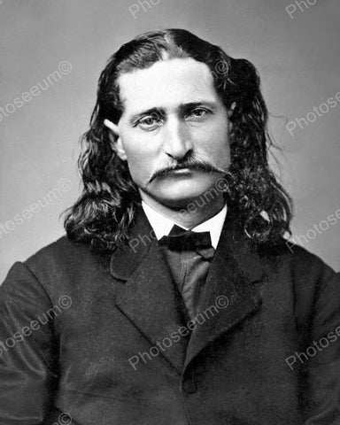 Wild Bill Hickok Portriat Vintage 8x10 Reprint Of Old Photo - Photoseeum