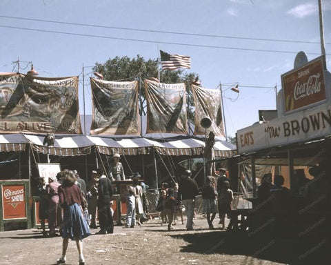 Vermont Fair | Sideshow | Coke Sign | 8x10 Reprint Of Old Photo - Photoseeum