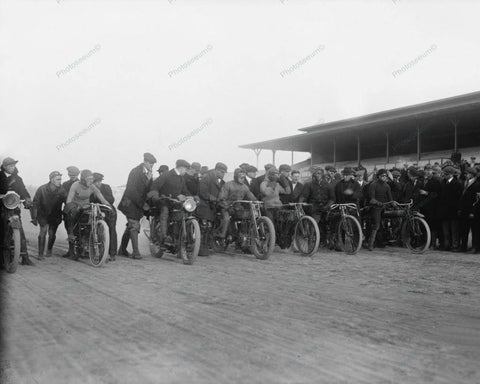 Motorcycle Races Laurel Md 1915 Vintage 8x10 Reprint Of Old Photo - Photoseeum