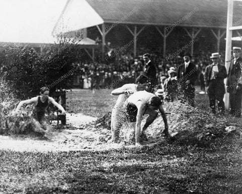 Steeplechase Race Celtic Park NY 1910's Vintage 8x10 Reprint Of Old Photo - Photoseeum