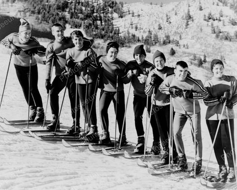 US Ski Team In France Vintage 8x10 Reprint Of Old Photo - Photoseeum