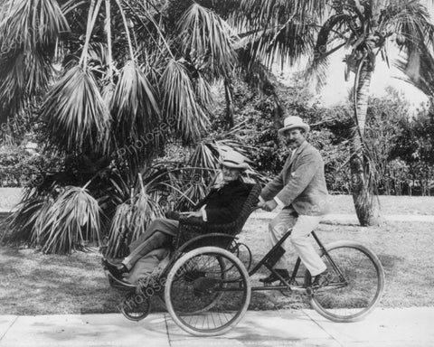 Bicycle Touring Florida Viintage 8x10 Reprint Of Old Photo - Photoseeum