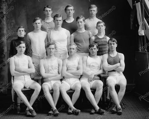 Sharp Looking School Track Team 1920's Vintage 8x10 Reprint Of Old Photo - Photoseeum